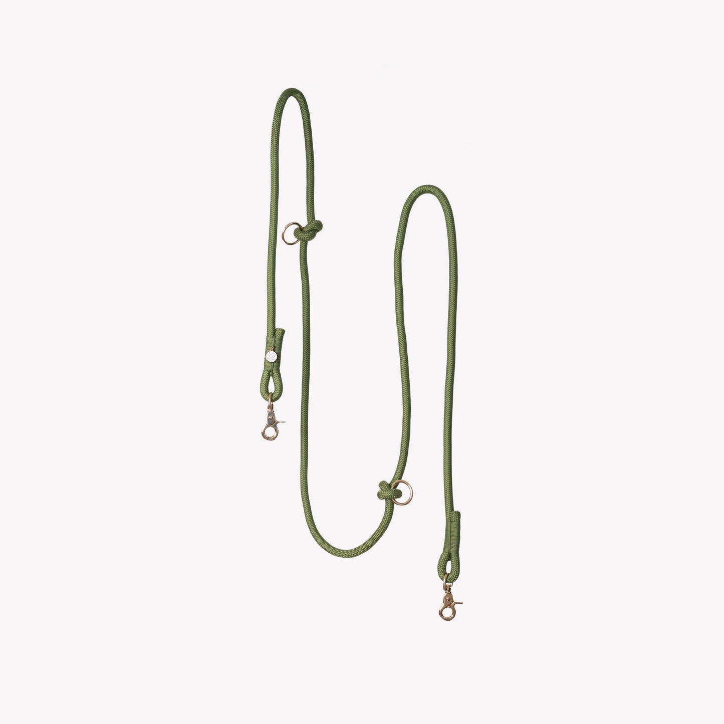 GREEN- HANDS FREE BRAIDED LEASH