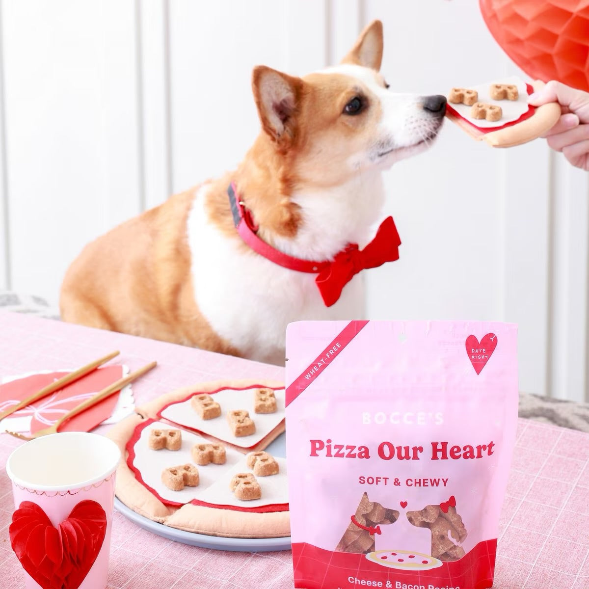 PIZZA OUR HEART DOG TREATS