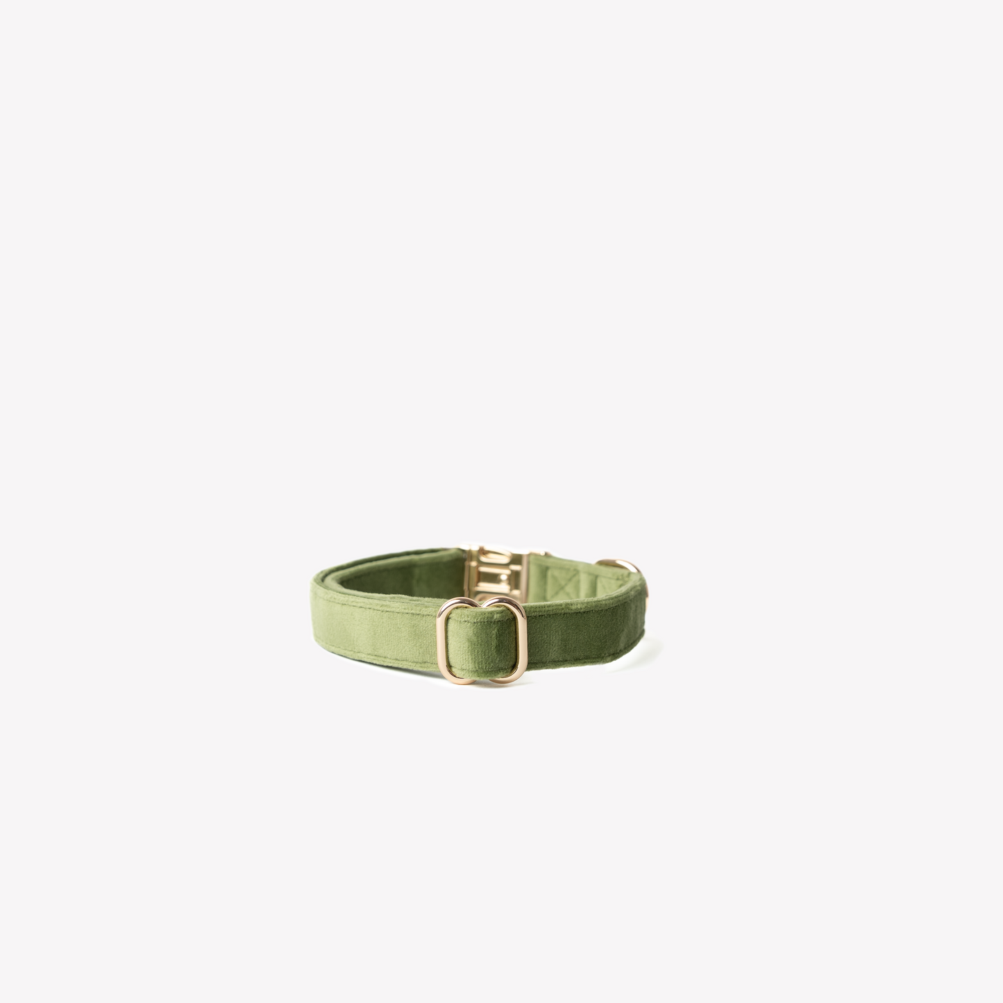 GREEN - VELVET DOG COLLAR