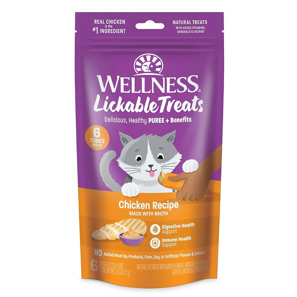 WELLNESS LICKABLE TREATS (6 TUBES)