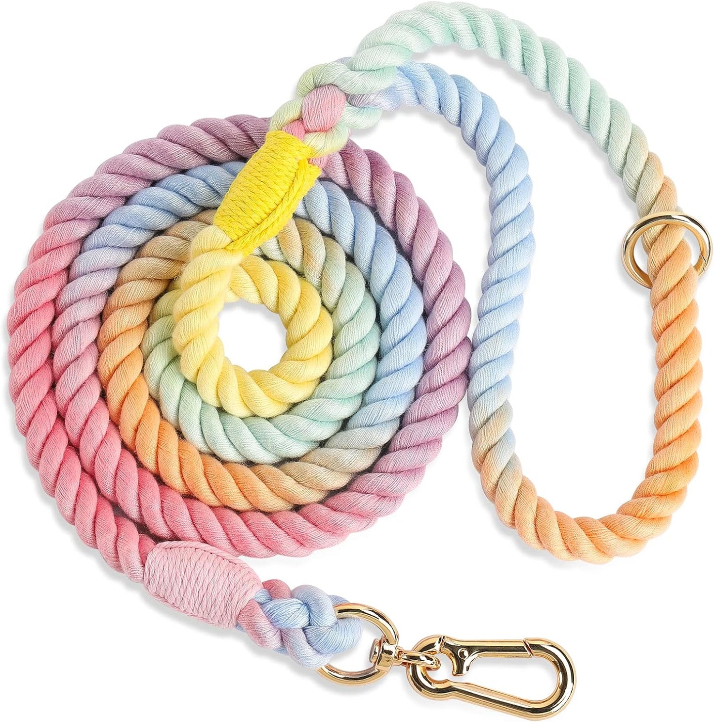 NUGUTIC HANDMADE BRAIDED ROPE DOG LEASH