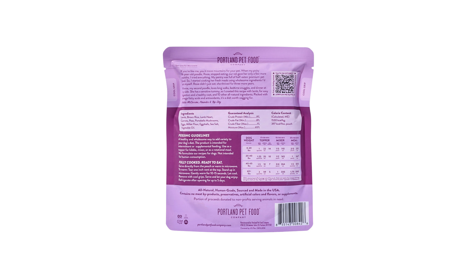 PORTLAND PET FOOD COMPANY LAMB N' RICE DOG MEAL
