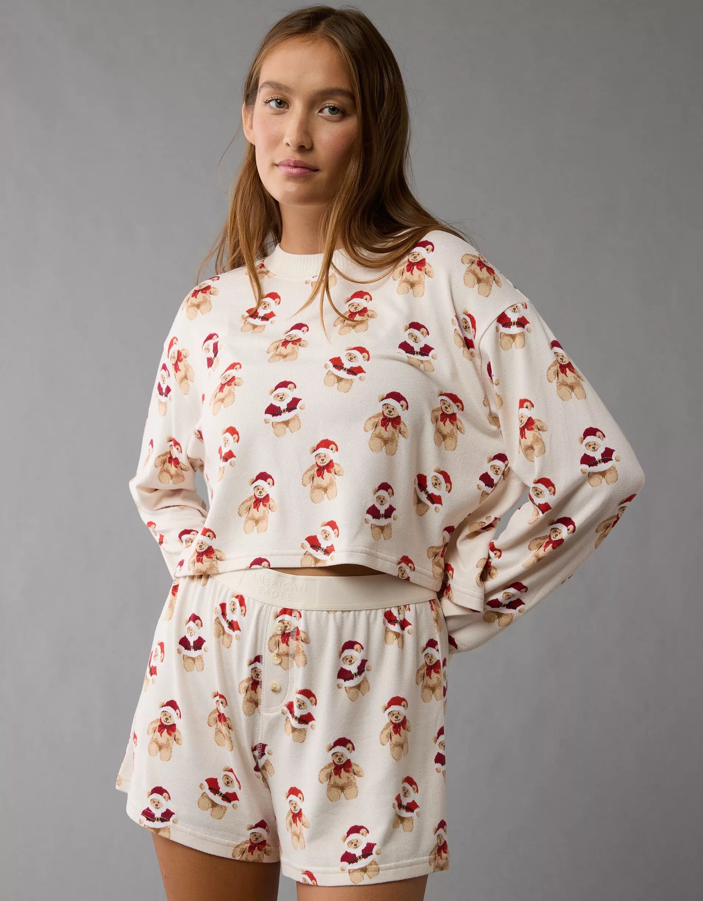 HOLIDAY TEDDY BEAR PJ SET
