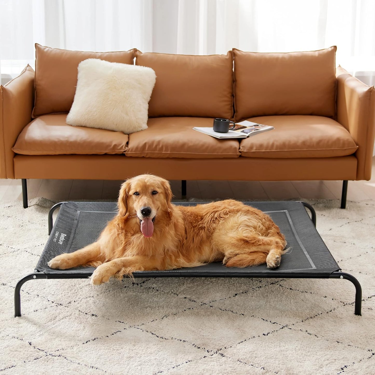 CAMA ELEVADA PARA PERROS EXTRA GRANDES
