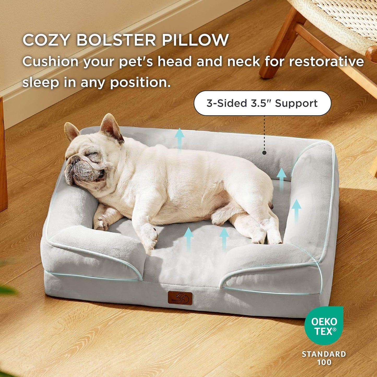 CAMA ORTOPÉDICA ESTILO SOFÁ PARA PERROS MEDIANOS