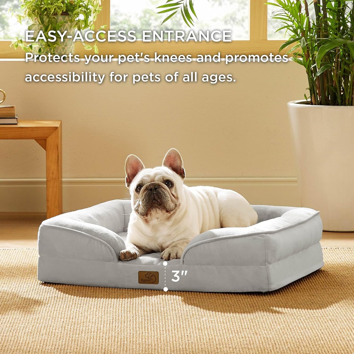 CAMA ORTOPÉDICA ESTILO SOFÁ PARA PERROS MEDIANOS