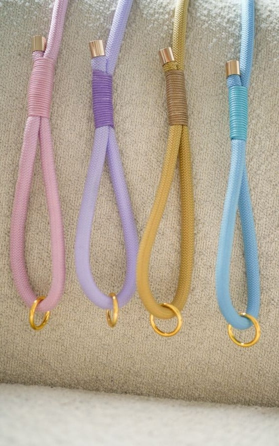 BRAIDED ROPE LEASH BEIGE