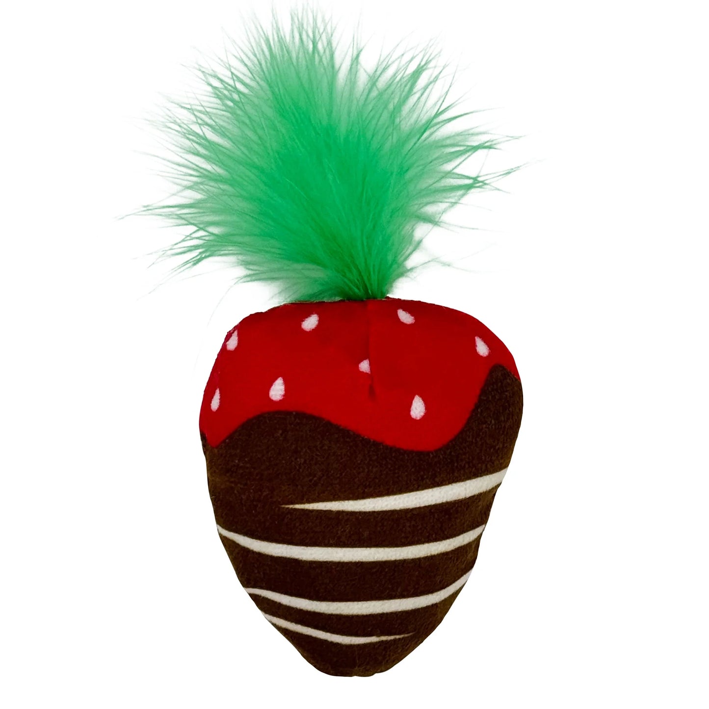 CHOCOLATE STRAWBERRY CAT TOY