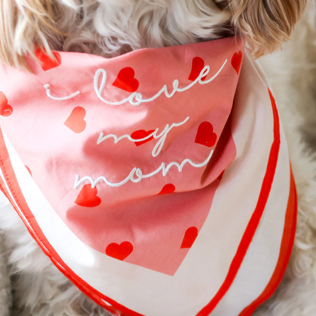 I LOVE MY MOM BANDANA