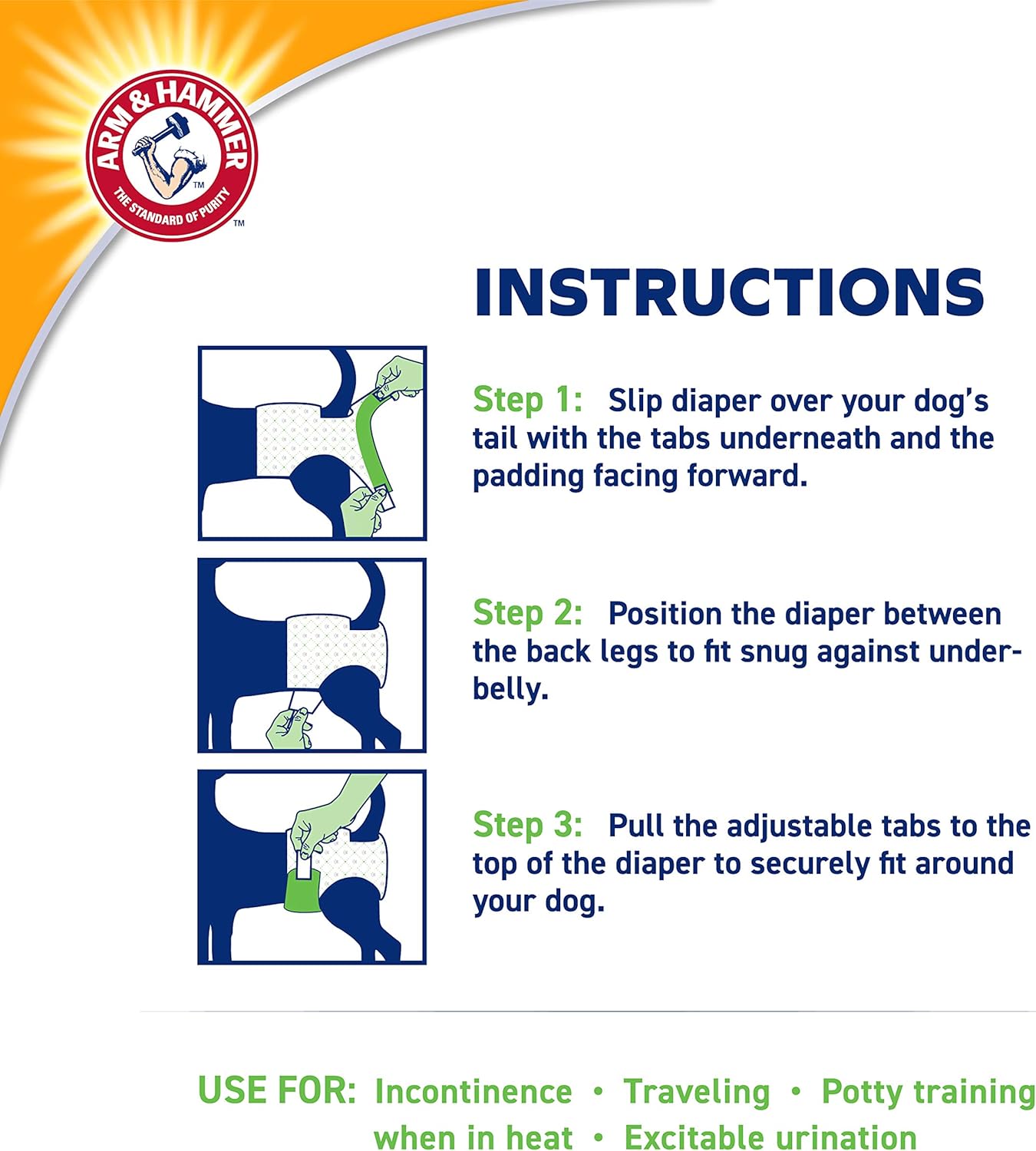 ARM & HAMMER FEMALE DOG DIAPERS