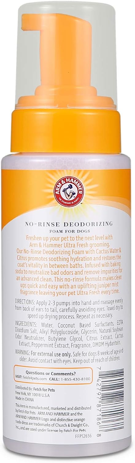ARM & HAMMER ULTRA FRESH ESPUMA DESODORIZANTE SIN ENJUAGUE