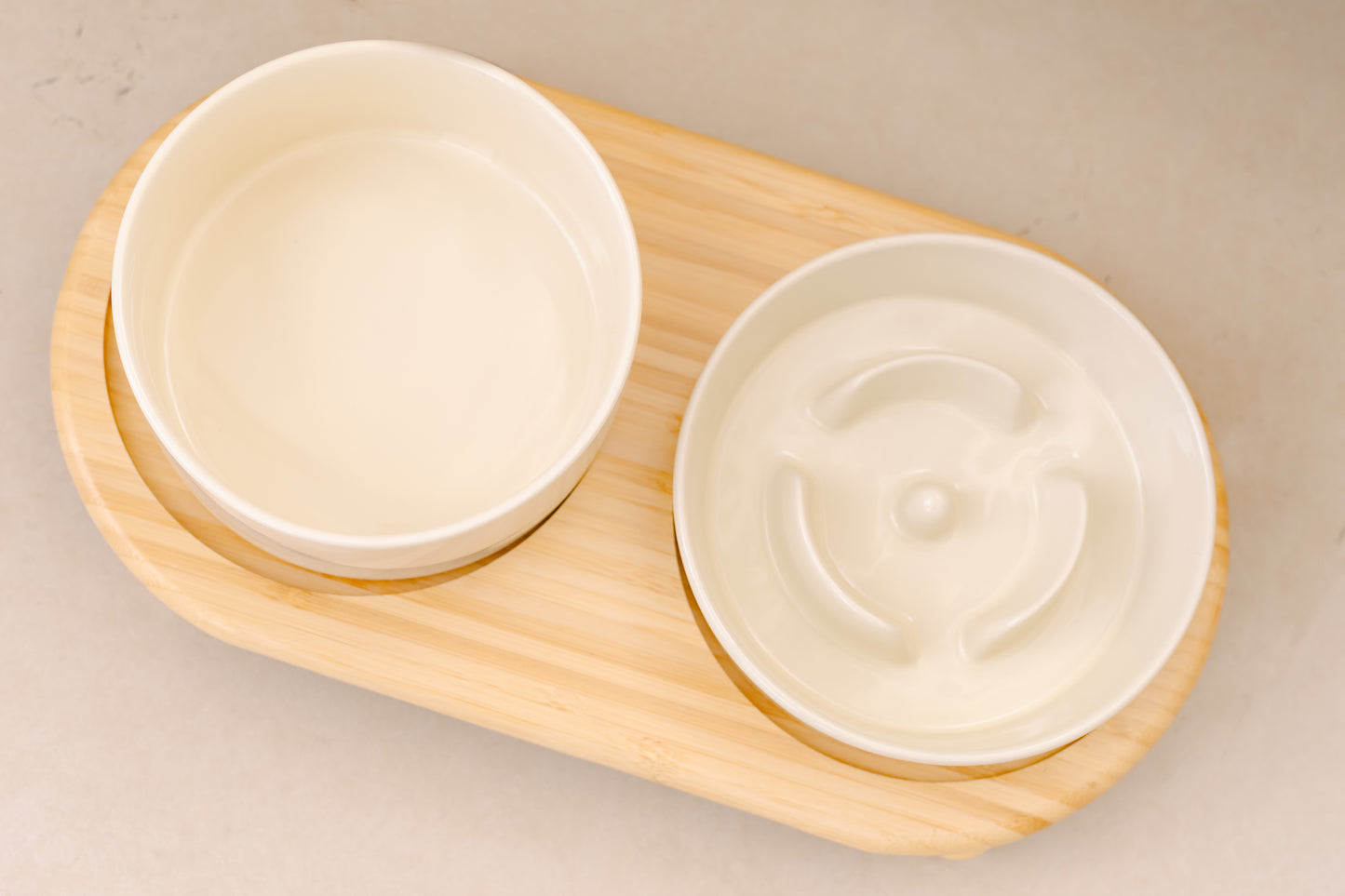 SET DE PLATOS ELEVADOS DE CERÁMICA PARA ALIMENTACIÓN LENTA