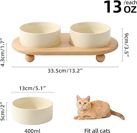 SET DE PLATOS DE CERÁMICA CON SOPORTE DE MADERA