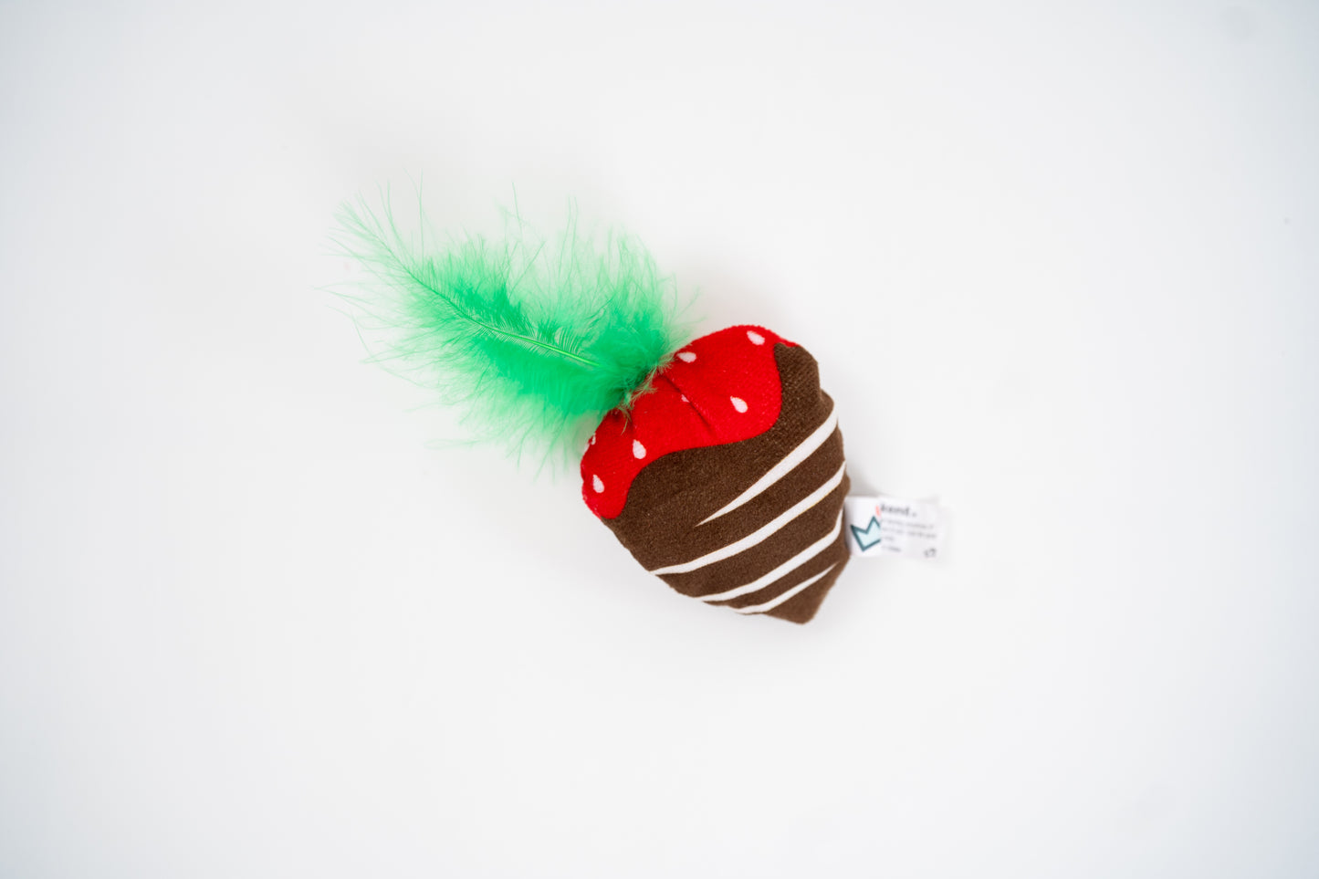 CHOCOLATE STRAWBERRY CAT TOY