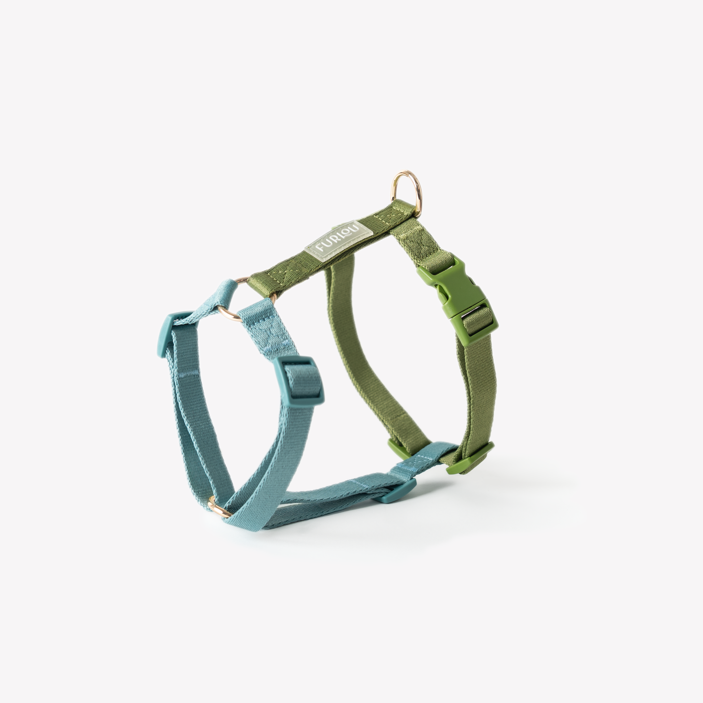 BLUE & GREEN DOG HARNESS