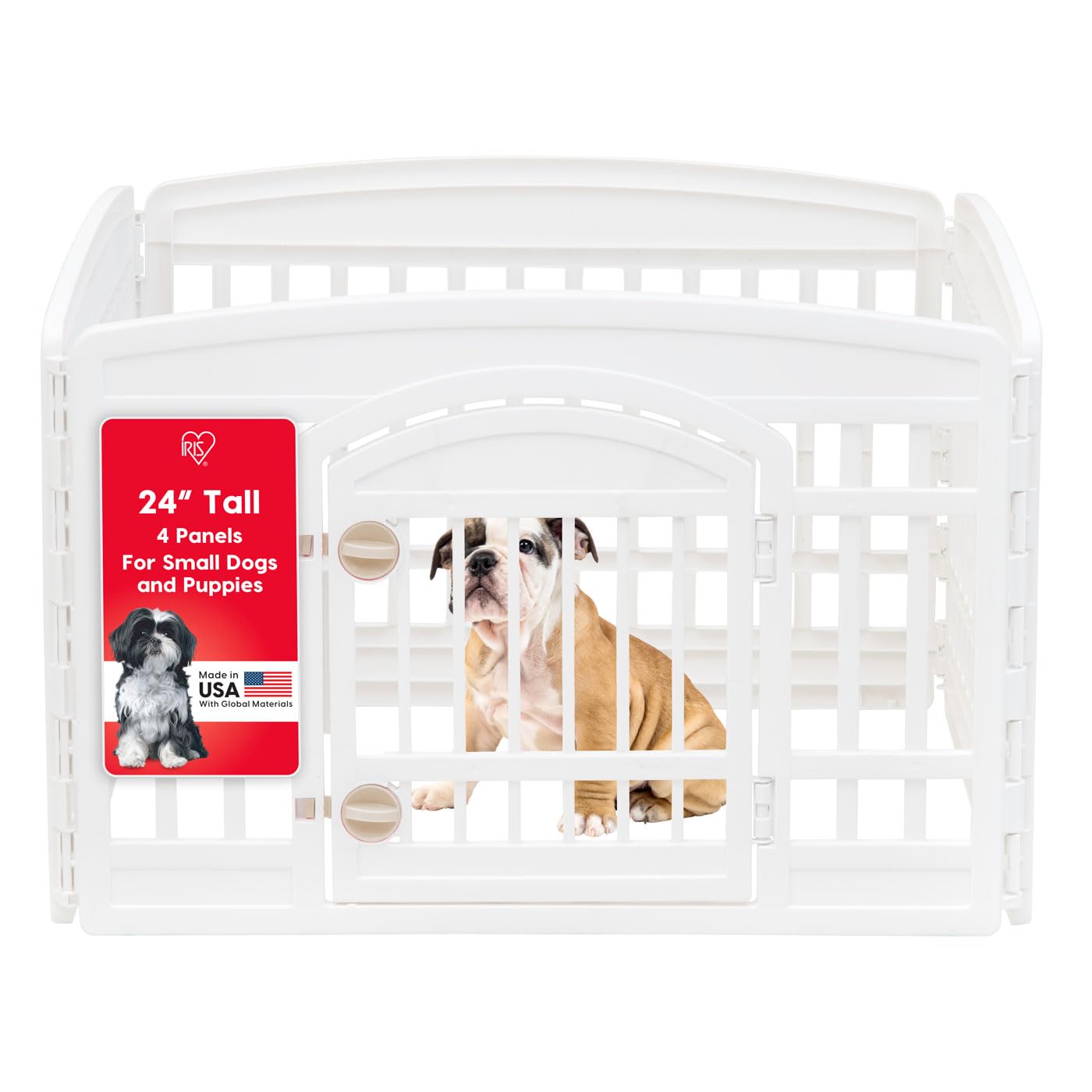 4-PANEL DOG PLAYPEN WITH DOOR