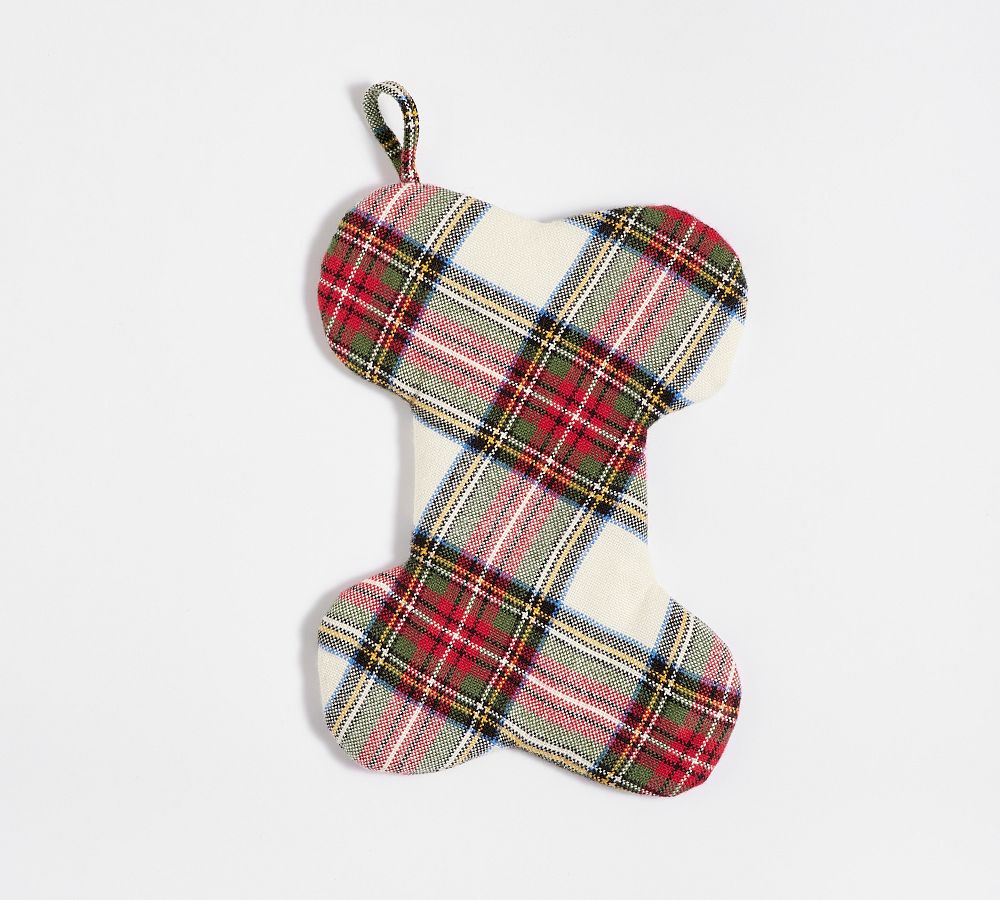 POTTERY BARN BONE PET STOCKING
