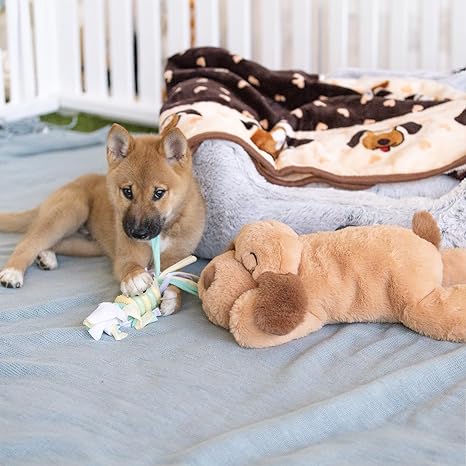 SMARTPETLOVE SNUGGLE PUPPY HEARTBEAT STUFFED TOY FOR DOGS