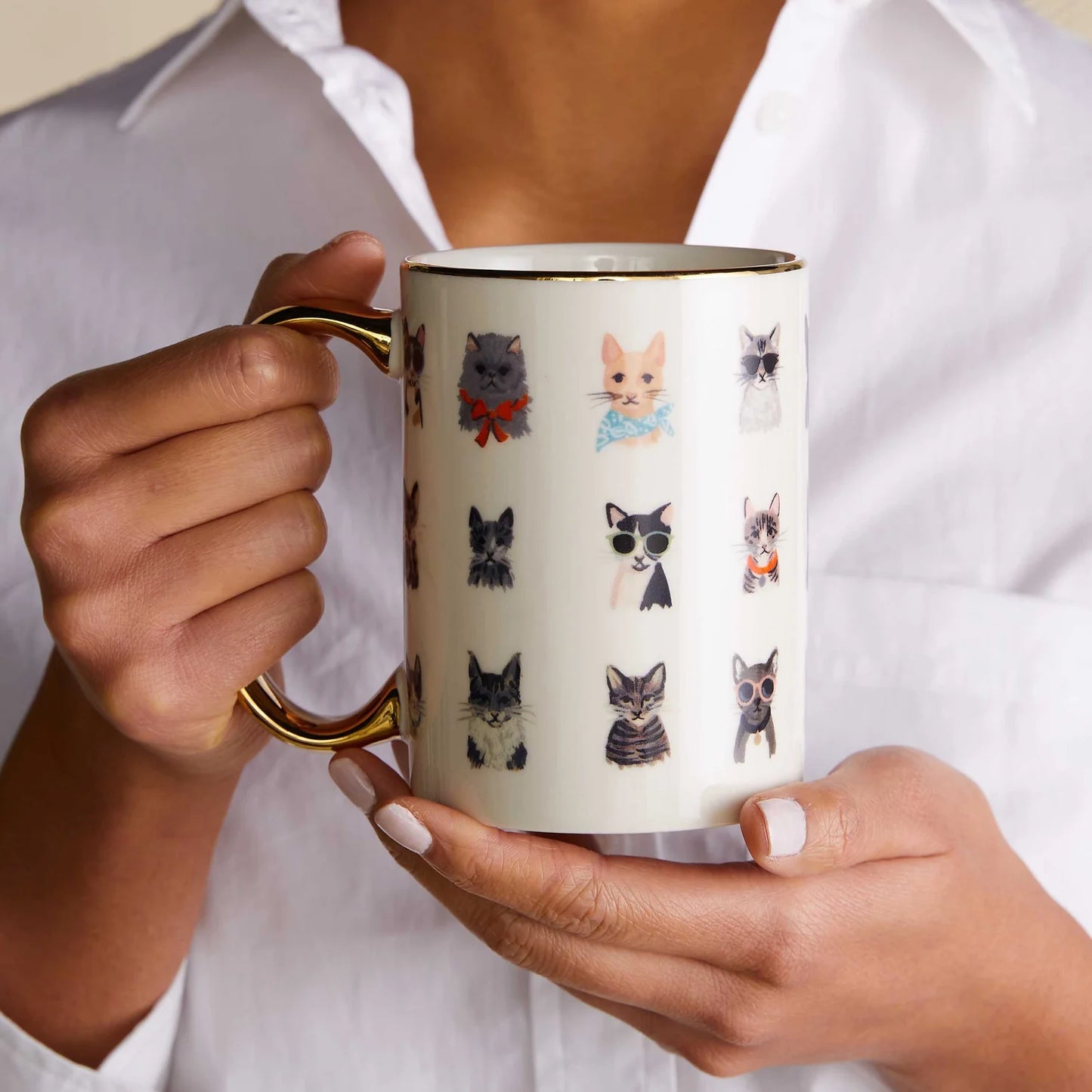 PORCELAIN MUG- COOL CATS
