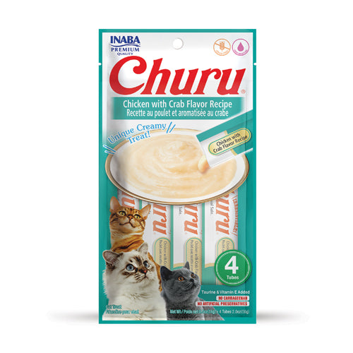 INABA CHURU CREAMY CAT TREATS (4 TUBES)
