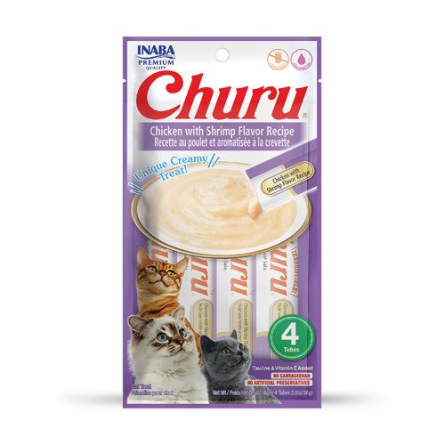 INABA CHURU CREAMY CAT TREATS (4 TUBES)