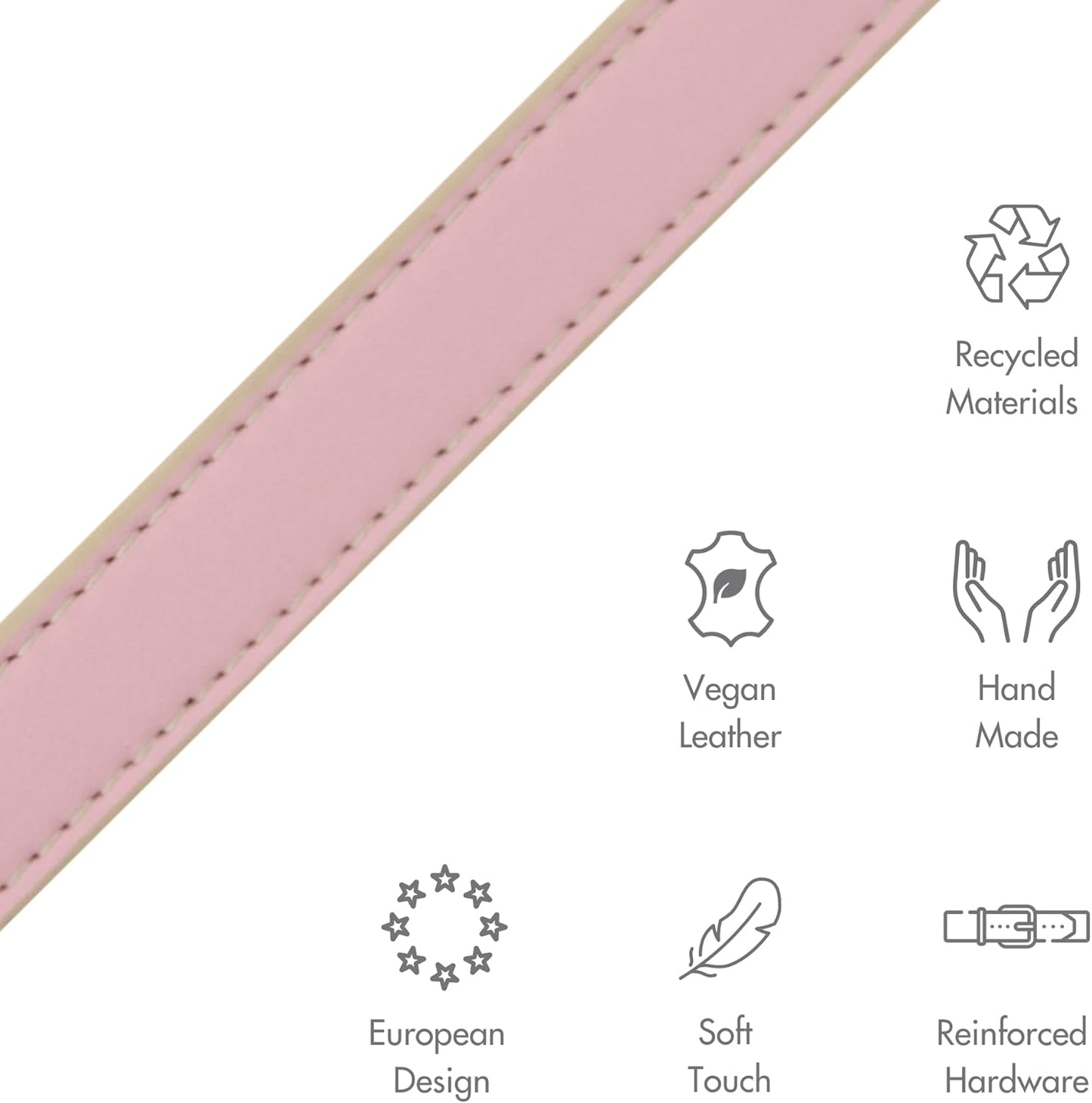 NINA WOOF CUPERTINO LEASH PINK