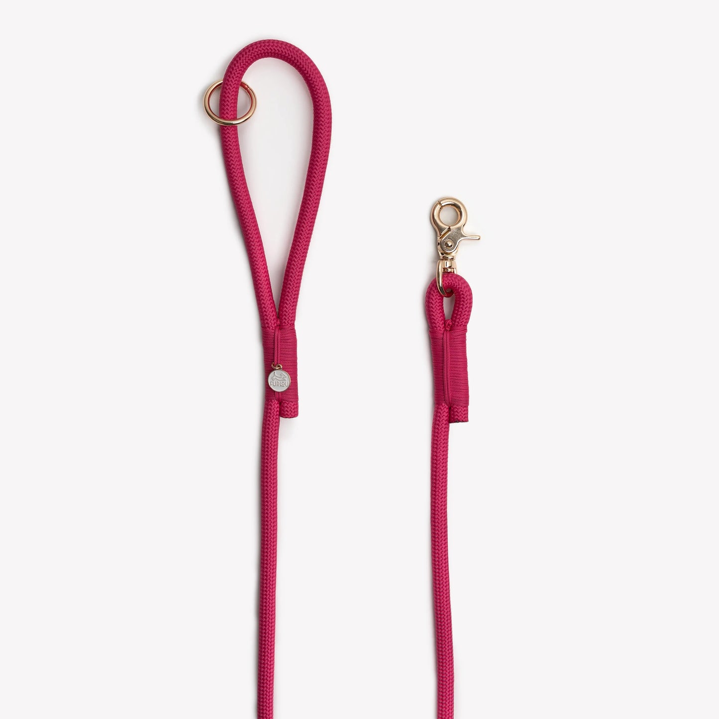 MAGENTA BRAIDED ROPE LEASH