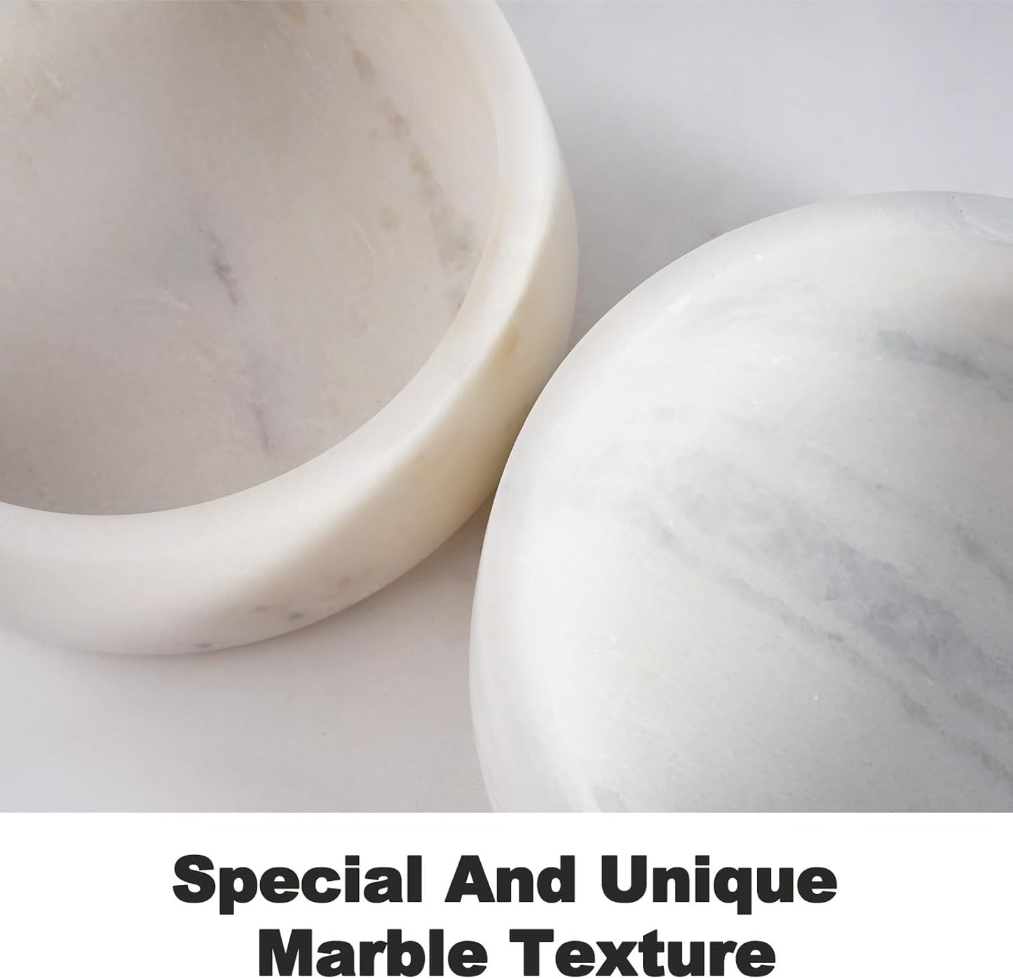 NATURAL MARBLE DOG BOWL