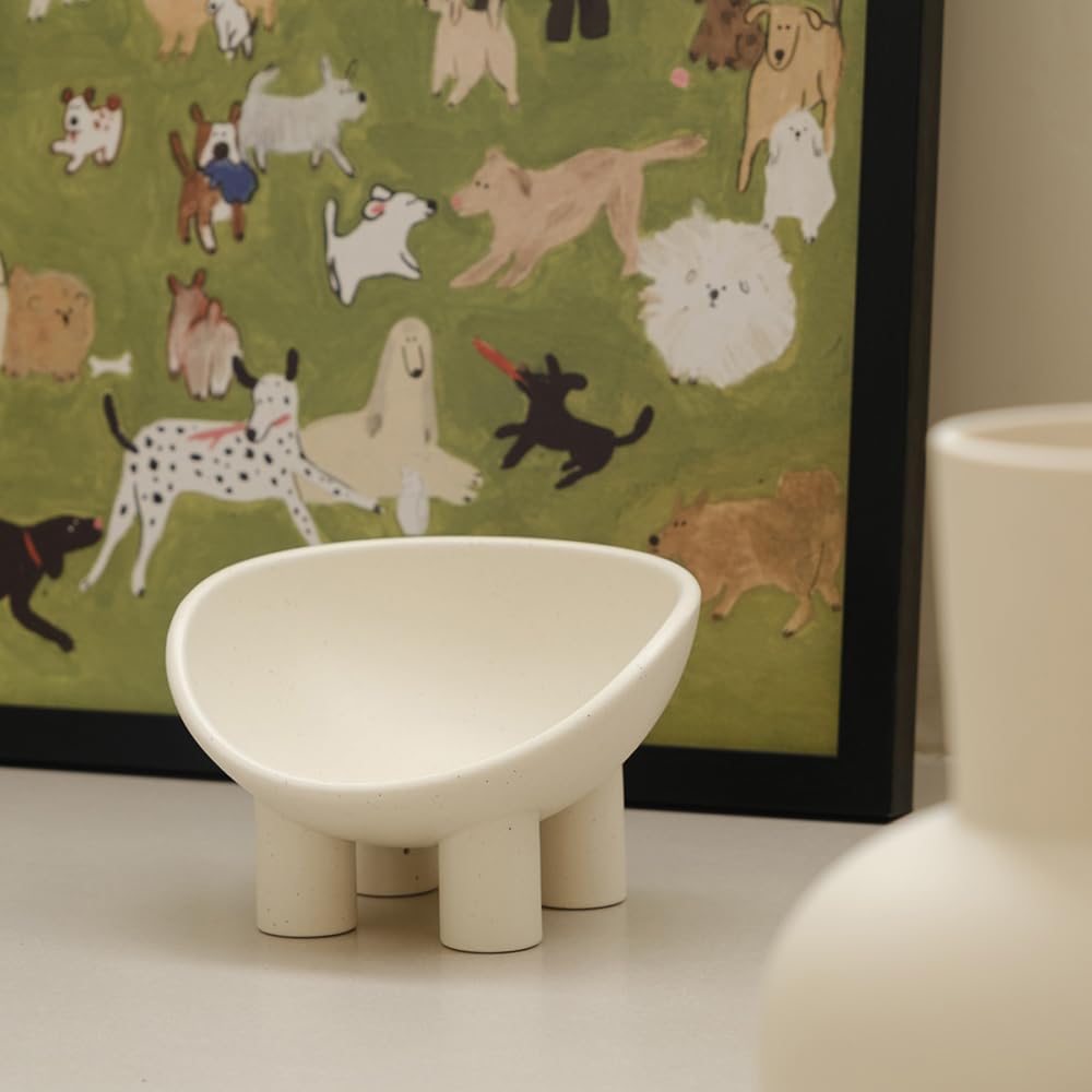 FOUR-LEGS CERAMIC PET BOWL