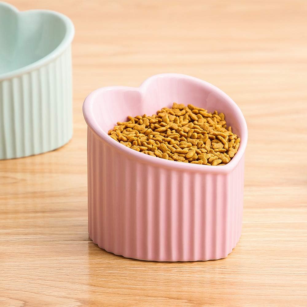 PINK CERAMIC RAISED BOWLS