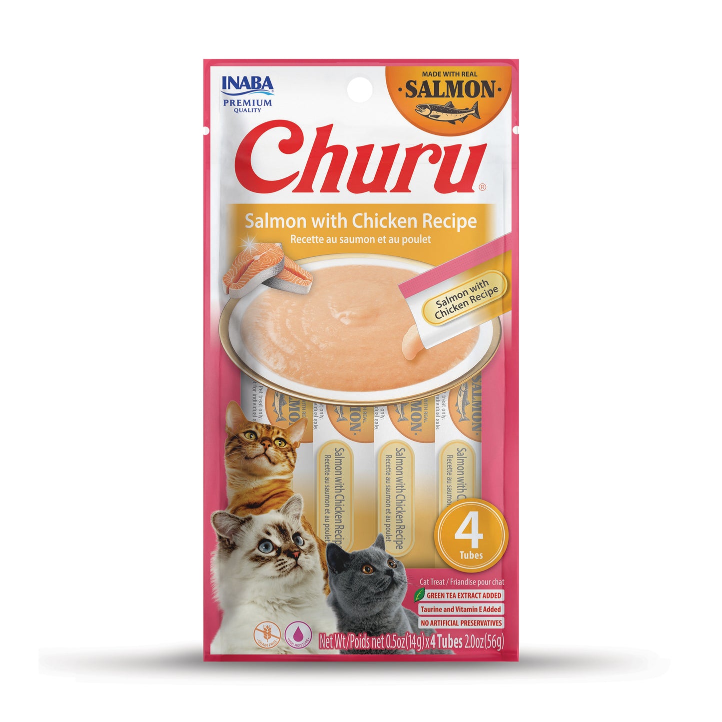 INABA CHURU CREAMY CAT TREATS (4 TUBES)