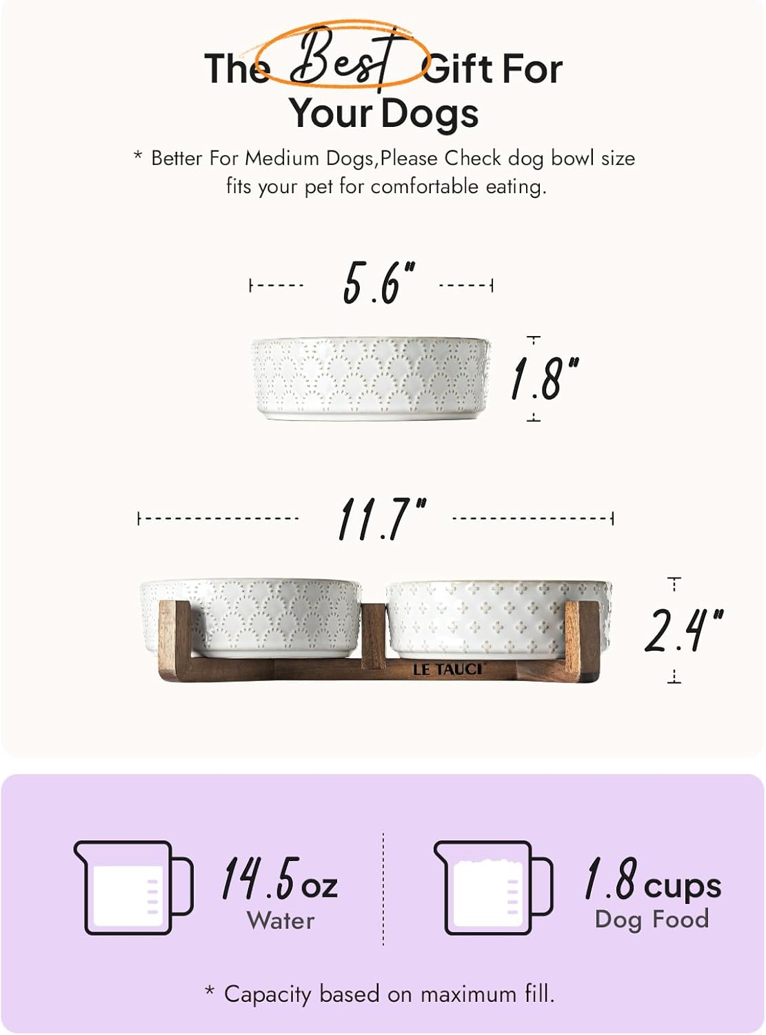 SET DE CERÁMICA CON SOPORTE DE MADERA DE ACACIA