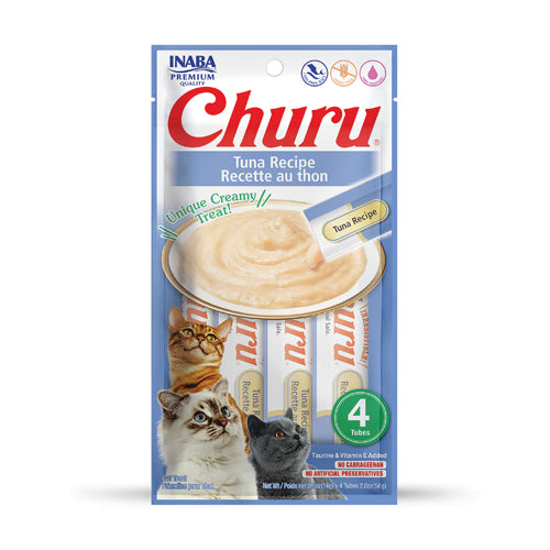 INABA CHURU CREAMY CAT TREATS (4 TUBES)