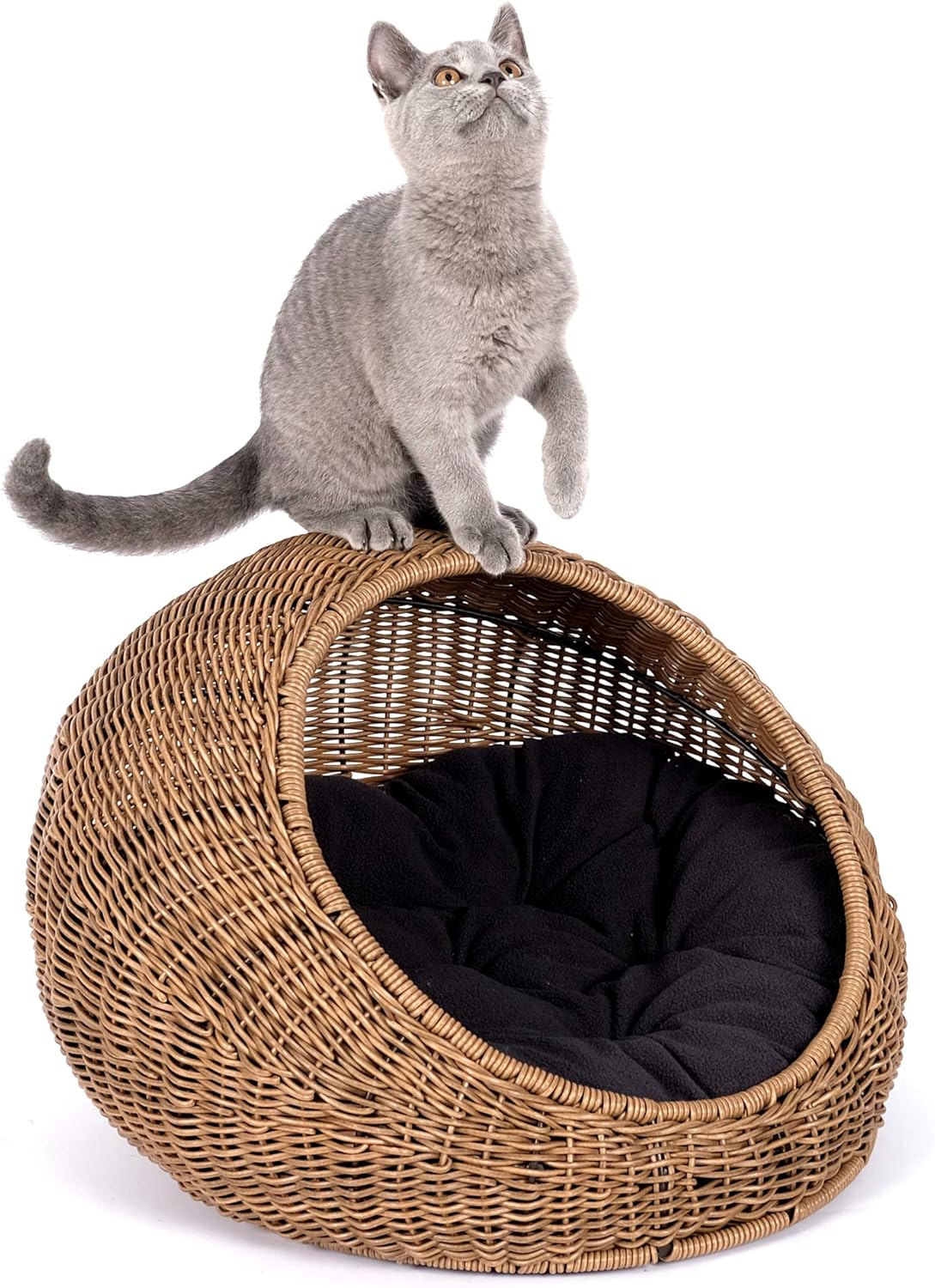 WICKER CAT BED