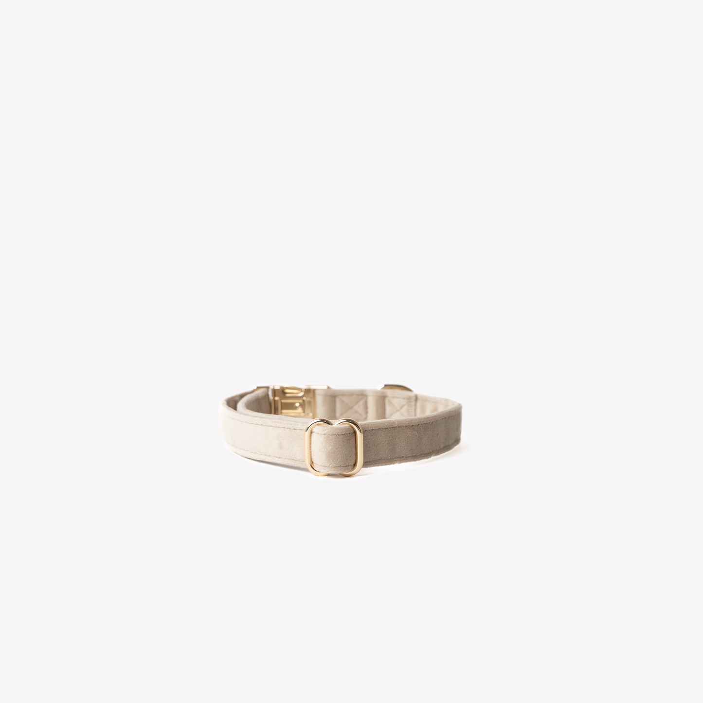 SAND - VELVET DOG COLLAR