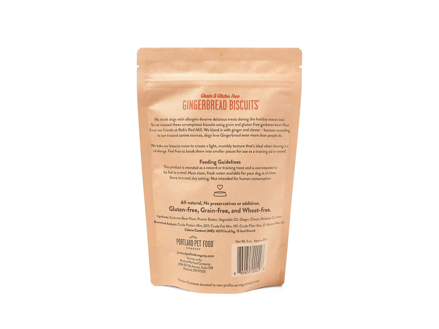 GRAIN & GLUTEN FREE GINGERBREAD DOG TREATS