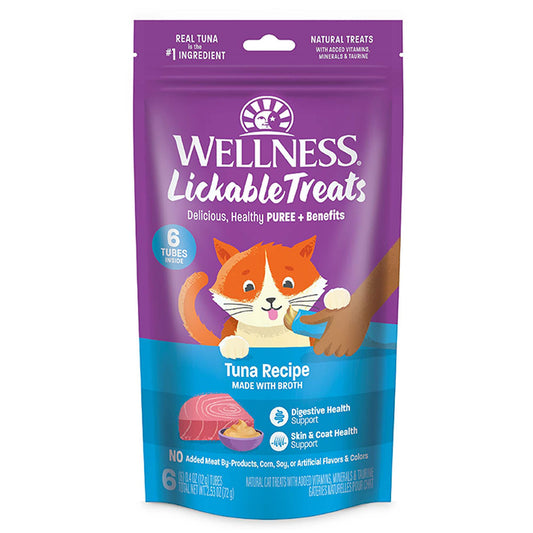 WELLNESS LICKABLE TREATS (6 TUBES)