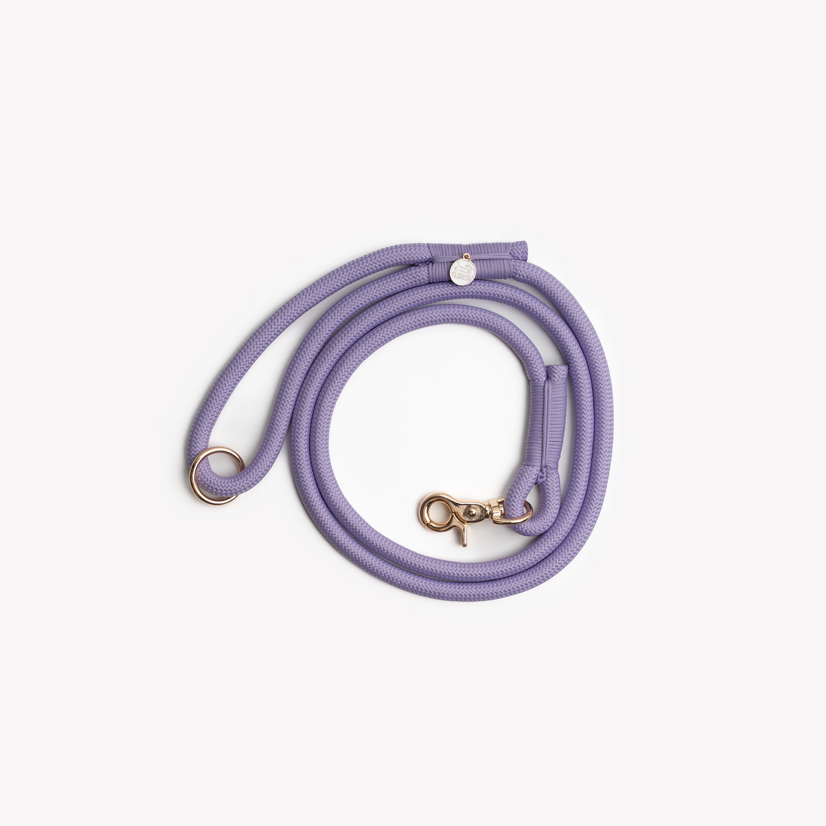 LAVENDER BRAIDED ROPE LEASH