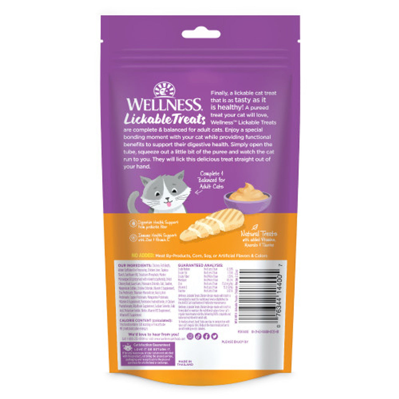 WELLNESS LICKABLE TREATS (6 TUBES)