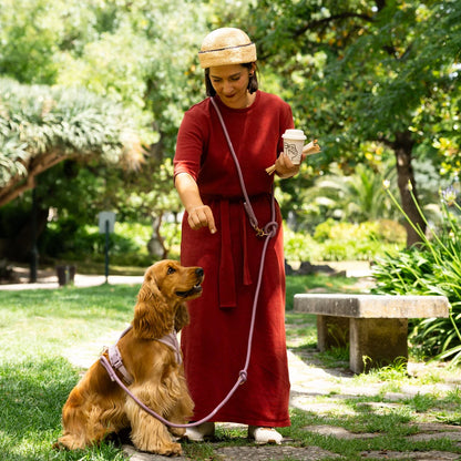 BORDEAUX- HANDS FREE BRAIDED LEASH