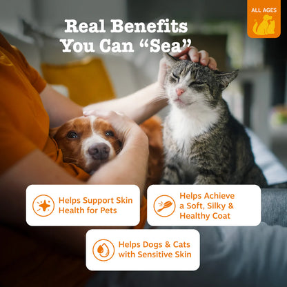 ZESTY PAWS WILD ALASKAN OMEGA 3 BLEND – SALMON OIL 32 OZ