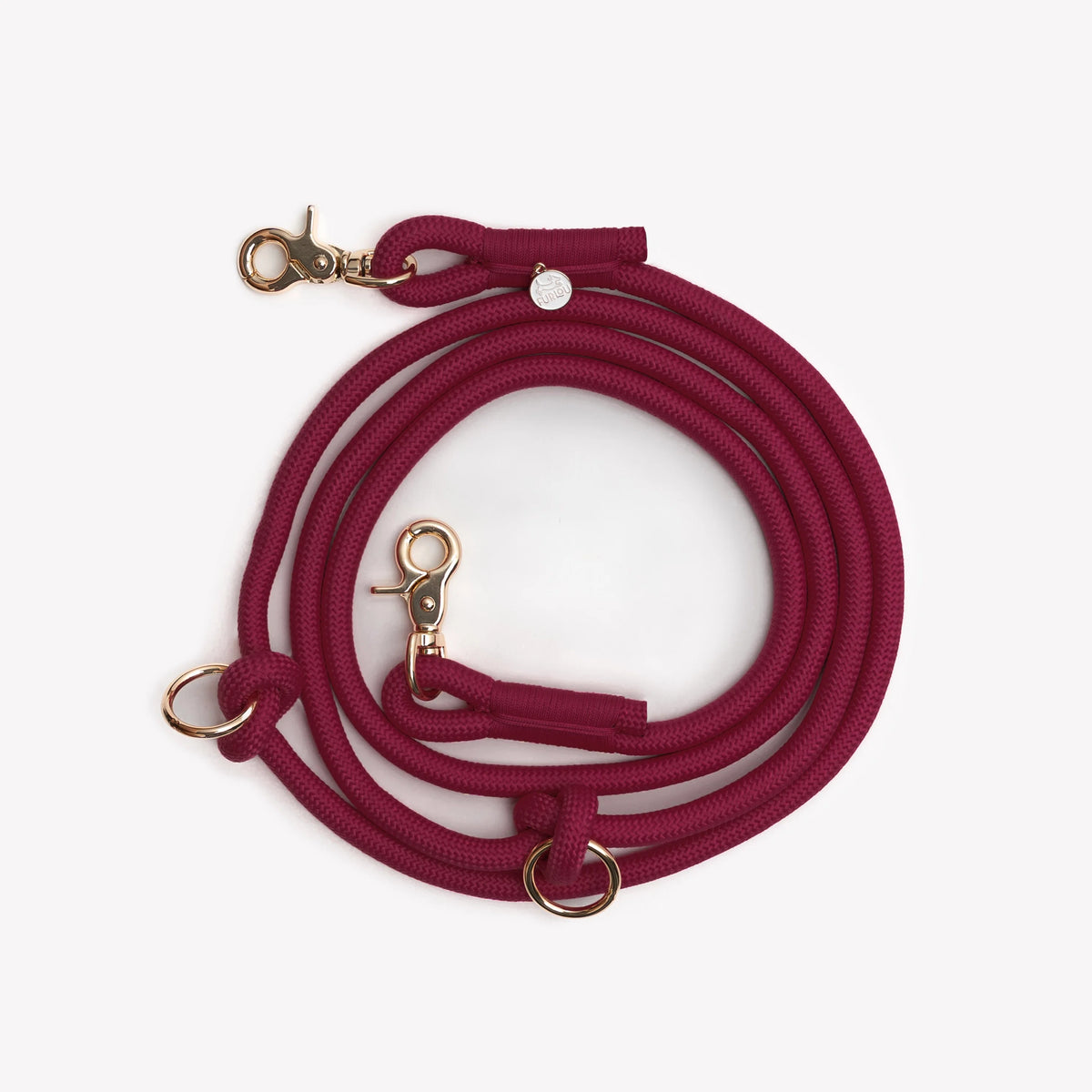 BORDEAUX- HANDS FREE BRAIDED LEASH