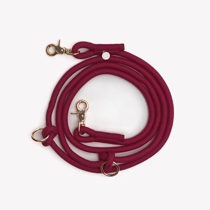 BORDEAUX- HANDS FREE BRAIDED LEASH