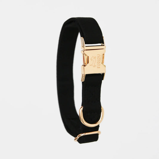BLACK -DOG COLLAR