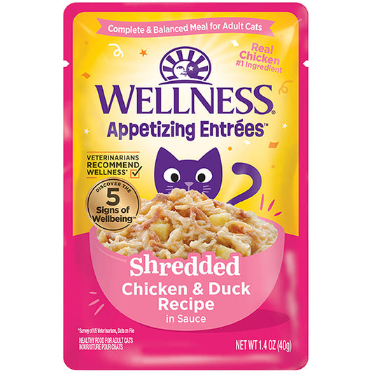 WELLNESS APPETIZING ENTREES SHREDDED (1 POUCH)