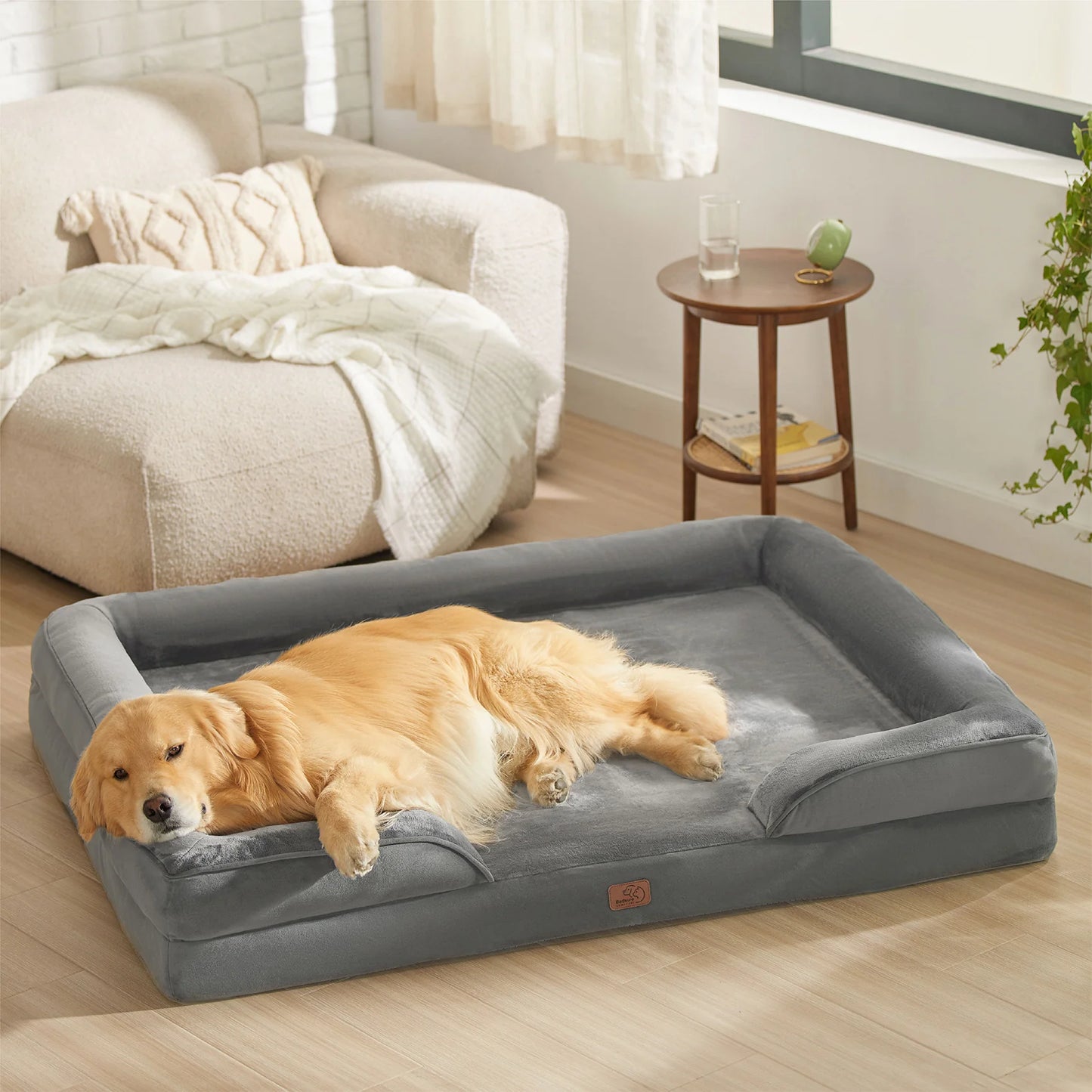 CAMA ORTOPÉDICA ESTILO SOFÁ PARA PERROS EXTRA GRANDES