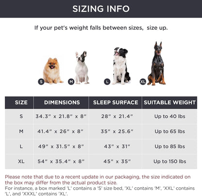 CAMA ELEVADA PARA PERROS EXTRA GRANDES