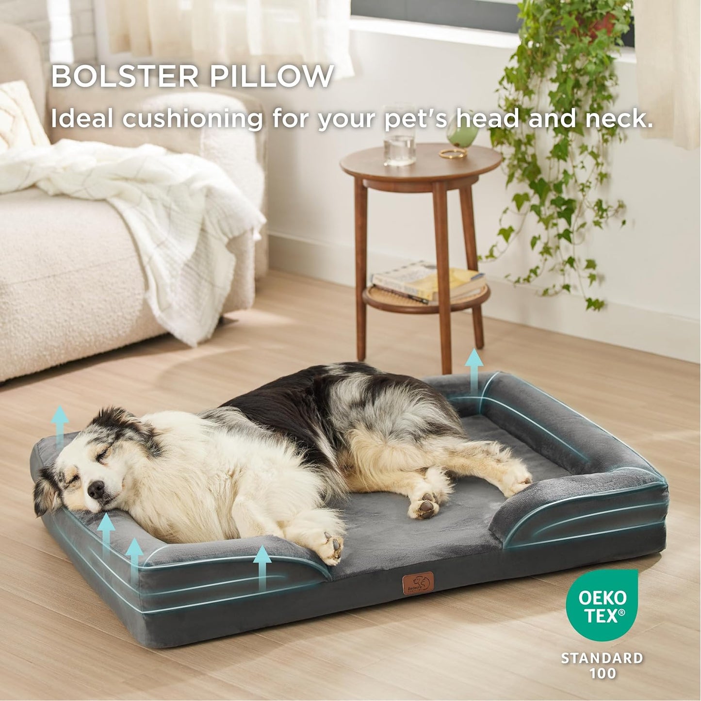 CAMA ORTOPÉDICA ESTILO SOFÁ PARA PERROS EXTRA GRANDES