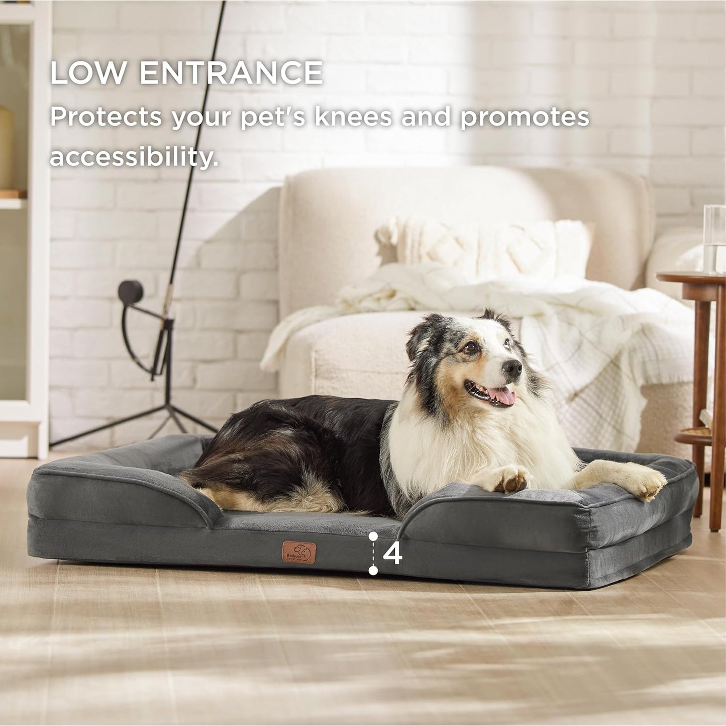 CAMA ORTOPÉDICA ESTILO SOFÁ PARA PERROS EXTRA GRANDES