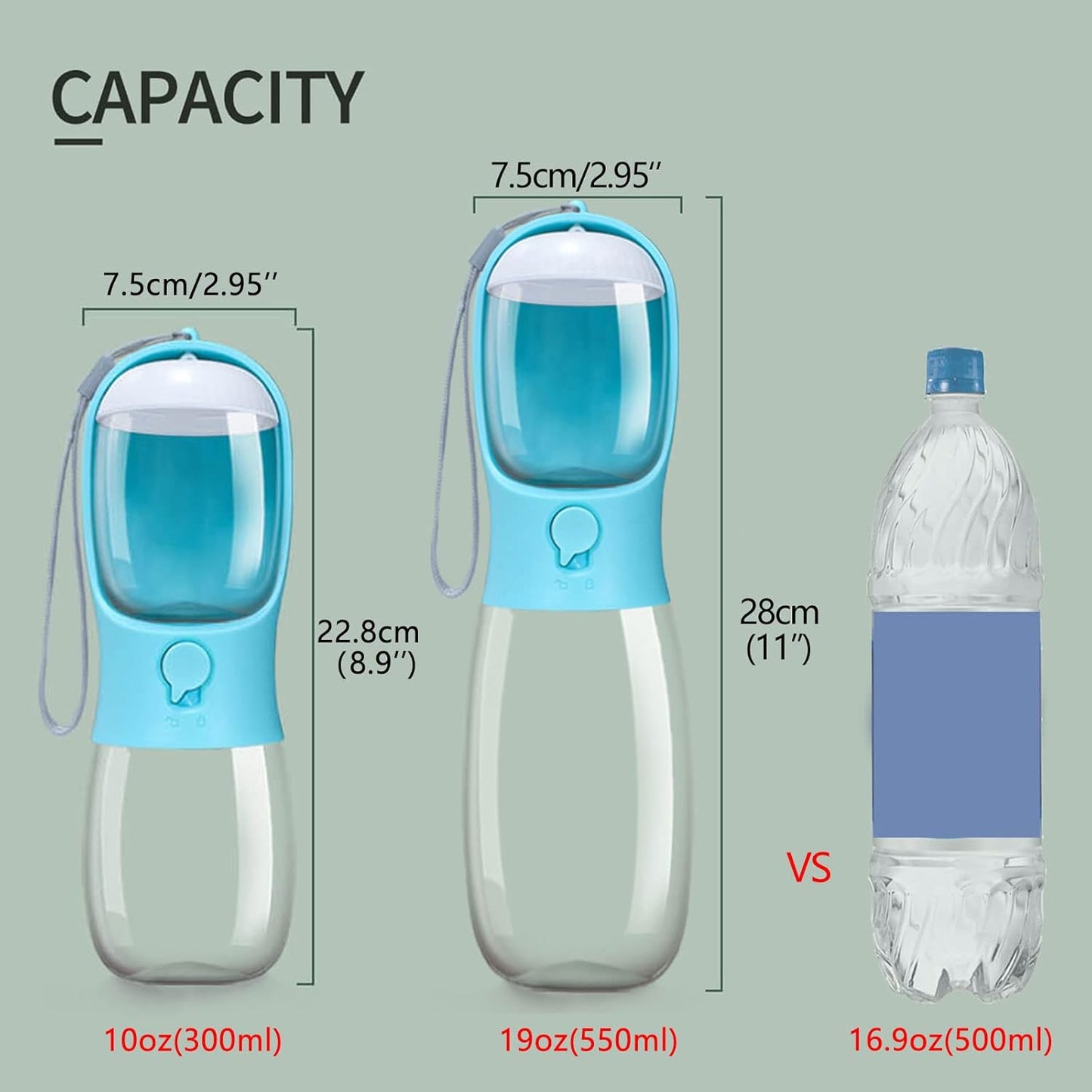 BOTELLA PORTÁTIL PARA AGUA Y COMIDA